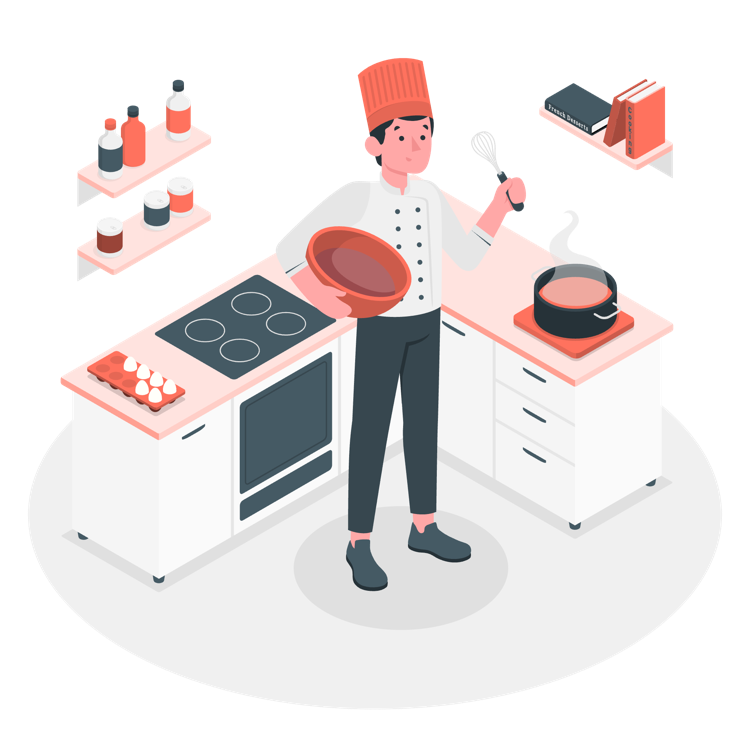 Chef cooking